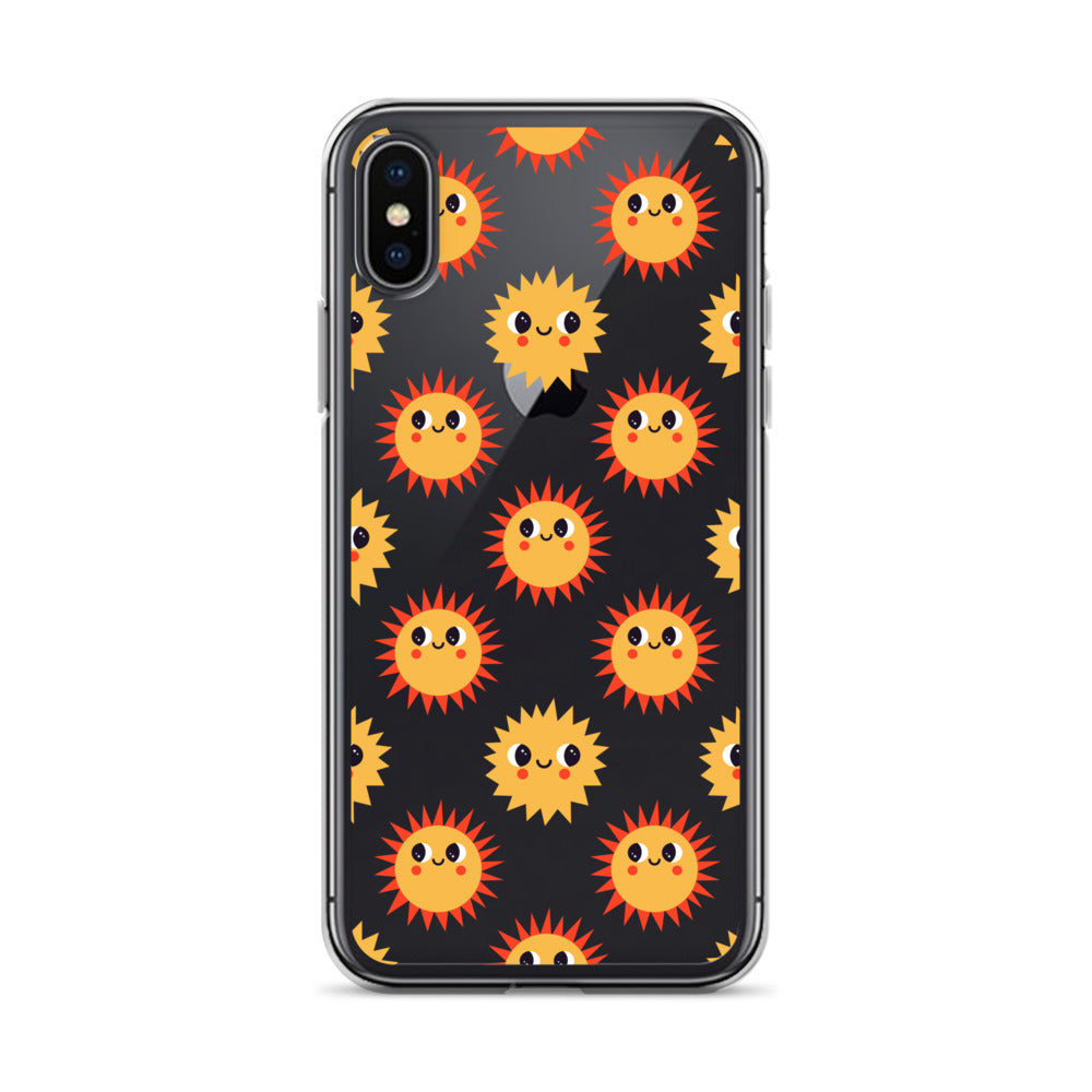 Yellow Happy Sunny Pattern iPhone Case - HypeSheriff
