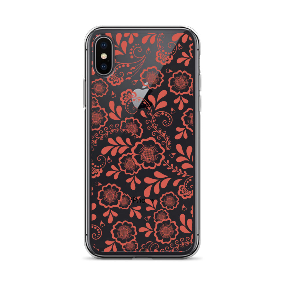 Vintage Floral Pattern iPhone Case - HypeSheriff