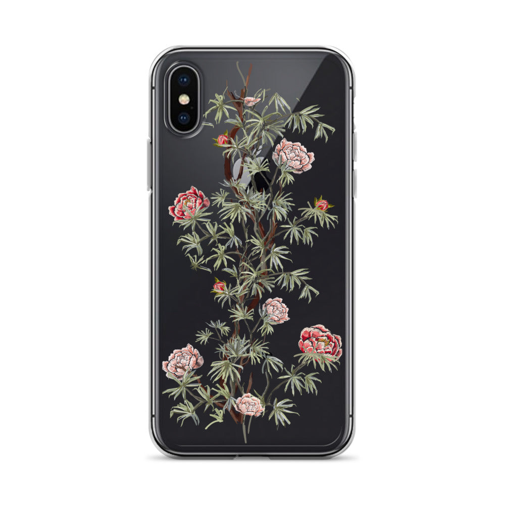 Exotic Chinoiserie Roses Floral iPhone Case - HypeSheriff