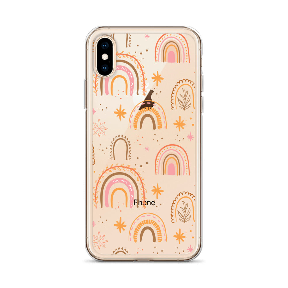 Cute Boho Rainbow Pattern iPhone Case - HypeSheriff