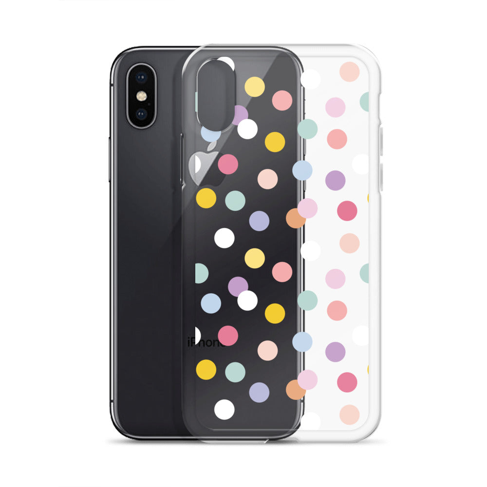 Colorful Pastel Dots iPhone Case - HypeSheriff