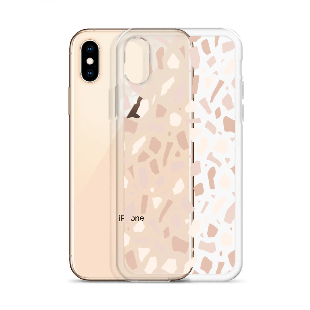 Beige Natural Terrazzo iPhone Case - HypeSheriff