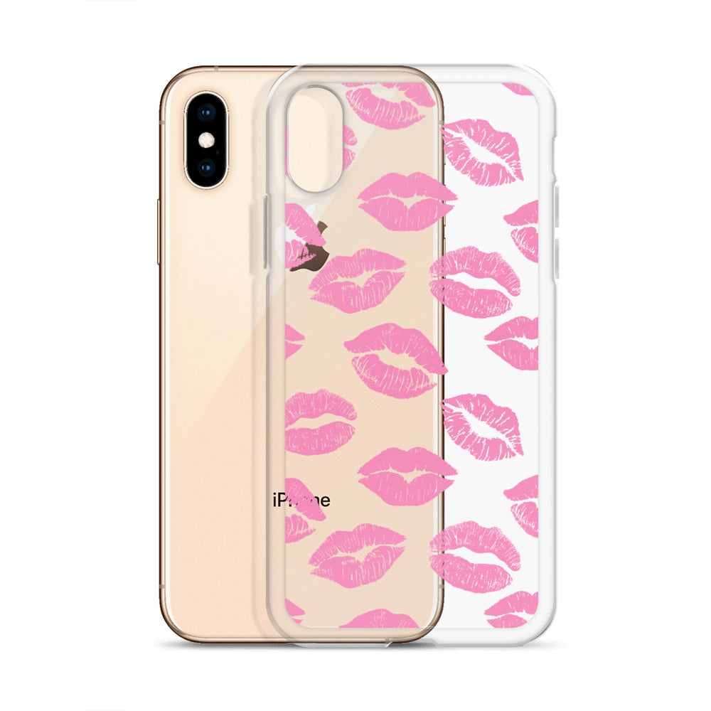 Pink Barbie Lips iPhone Case - HypeSheriff