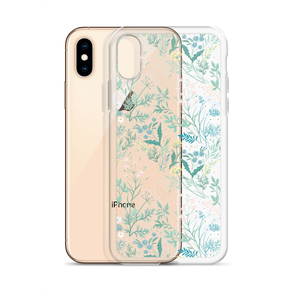 Eclectic Light Floral iPhone Case - HypeSheriff