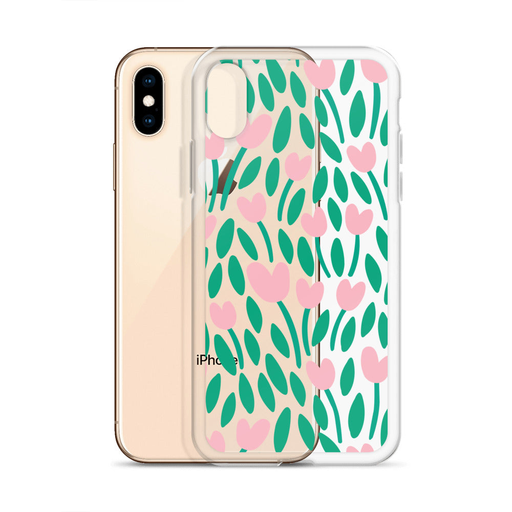 Spring Floral Clear iPhone Case - HypeSheriff