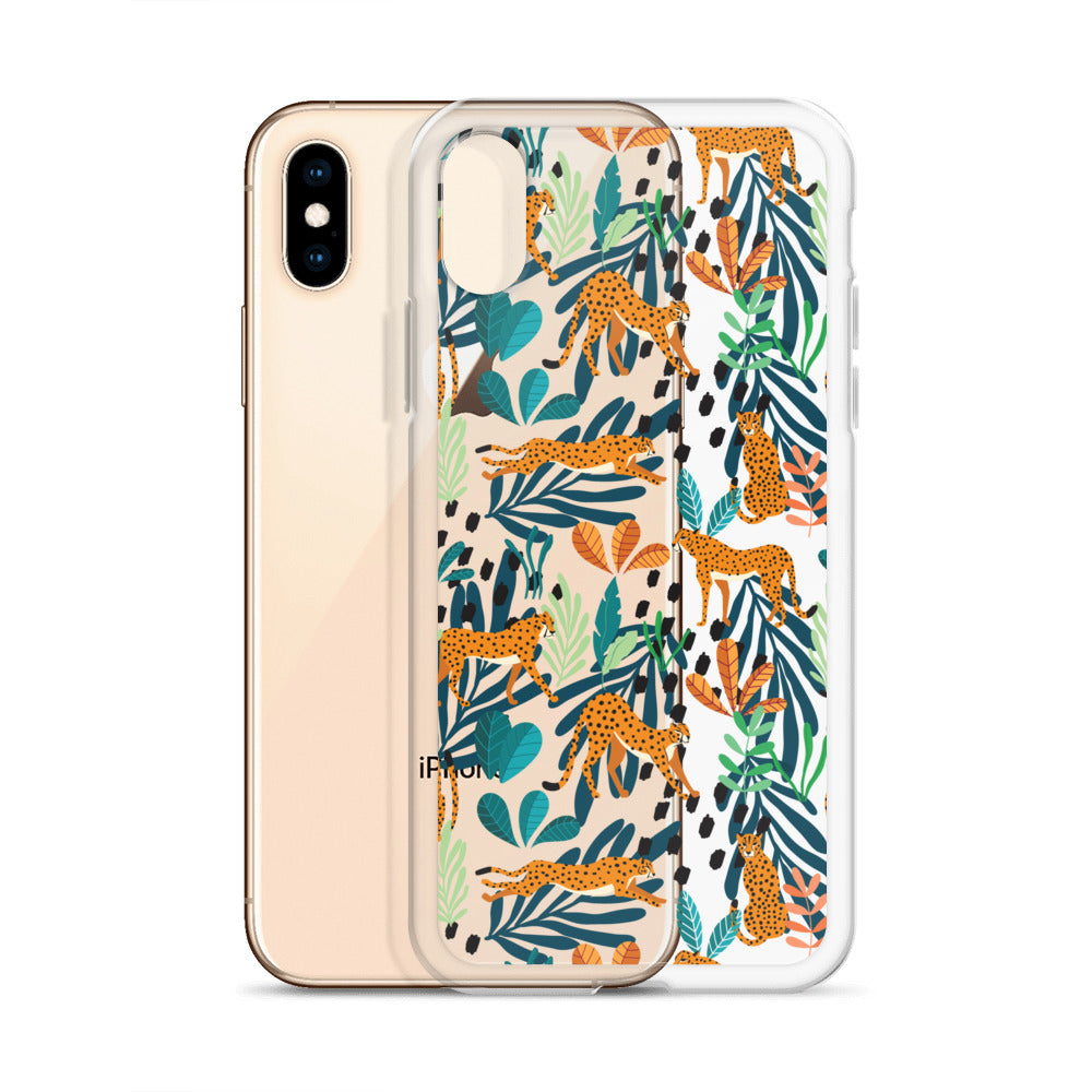 Jungle Tropical Cheetah iPhone Case - HypeSheriff