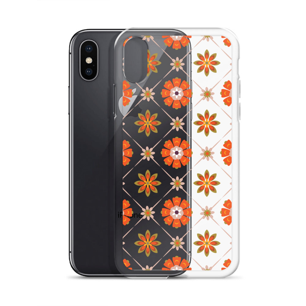 Vintage Flowers Pattern iPhone Case - HypeSheriff