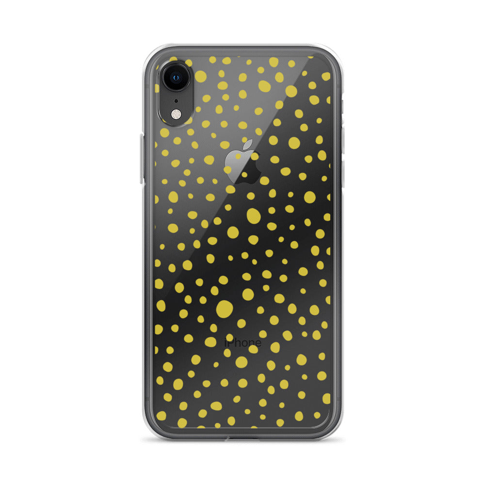 Green Mid Century Dots iPhone Case - HypeSheriff