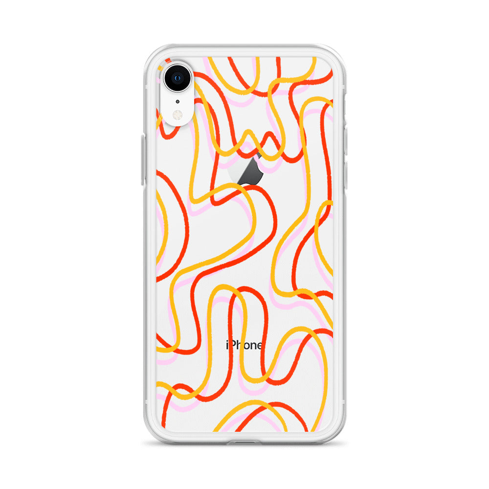 Colorful Line Art iPhone Case - HypeSheriff