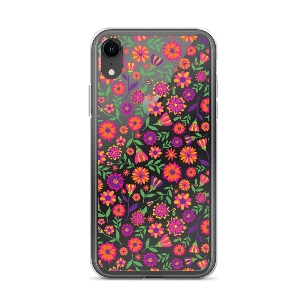 Colorful Flowers Feminin iPhone Case - HypeSheriff