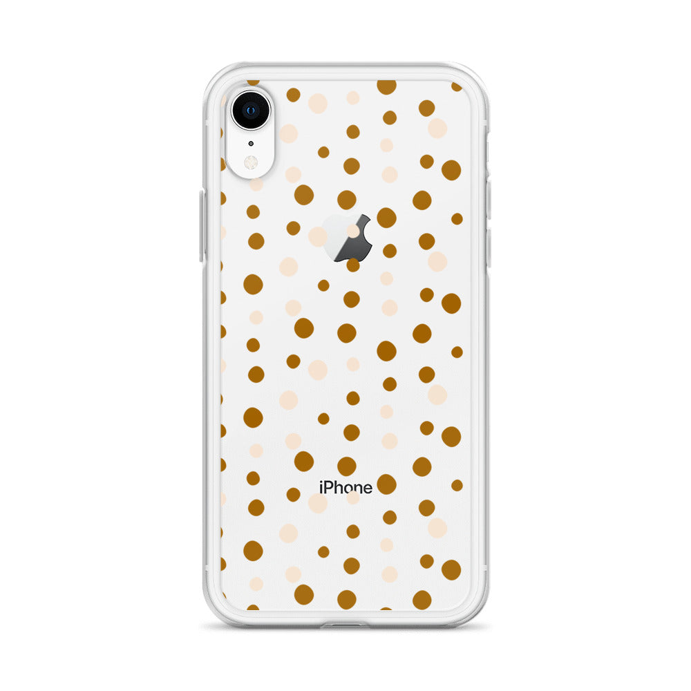 Bohemian Beige Dots iPhone Case - HypeSheriff