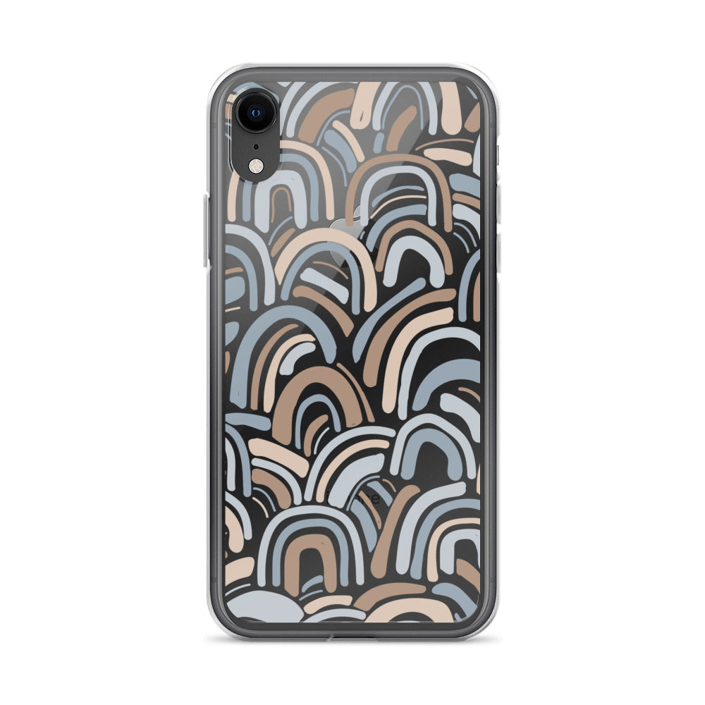 Blue Boho Rainbows iPhone Case - HypeSheriff
