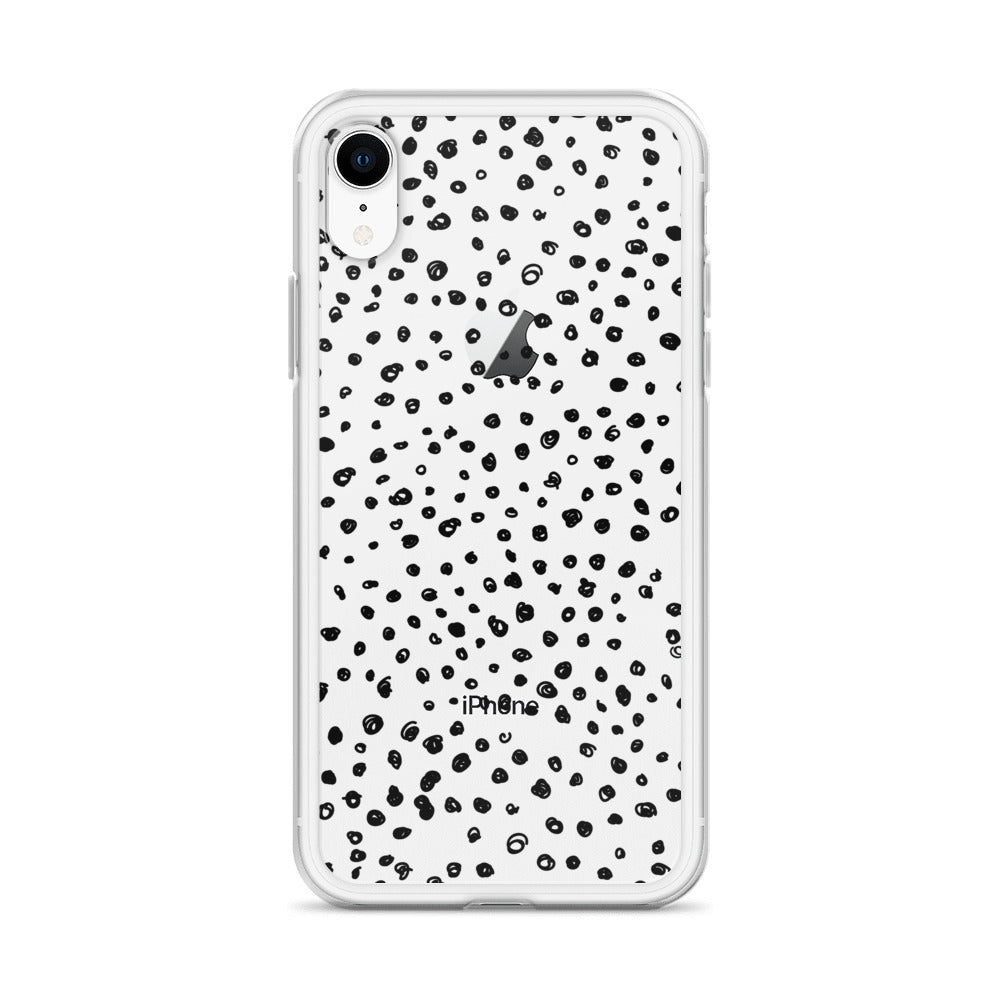 Black Little Dots iPhone Case - HypeSheriff