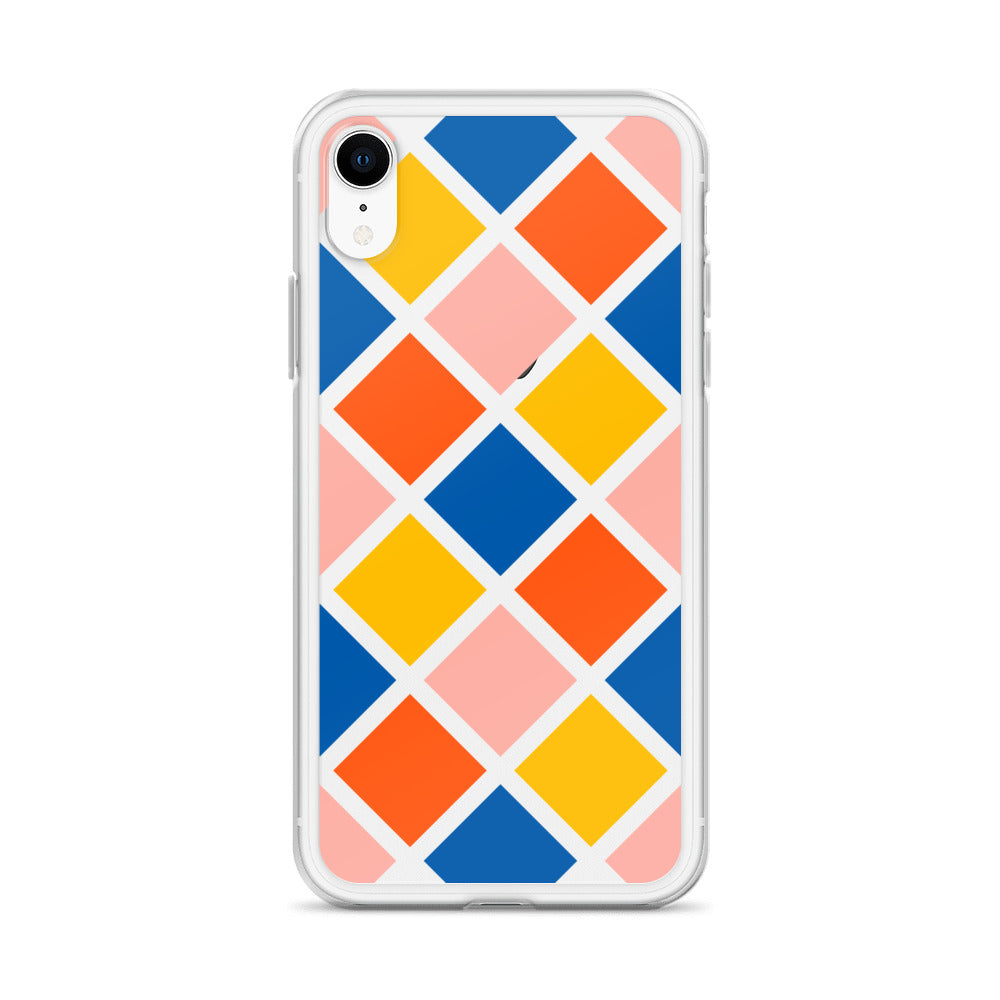 Colorful Geometric iPhone Clear Case - HypeSheriff