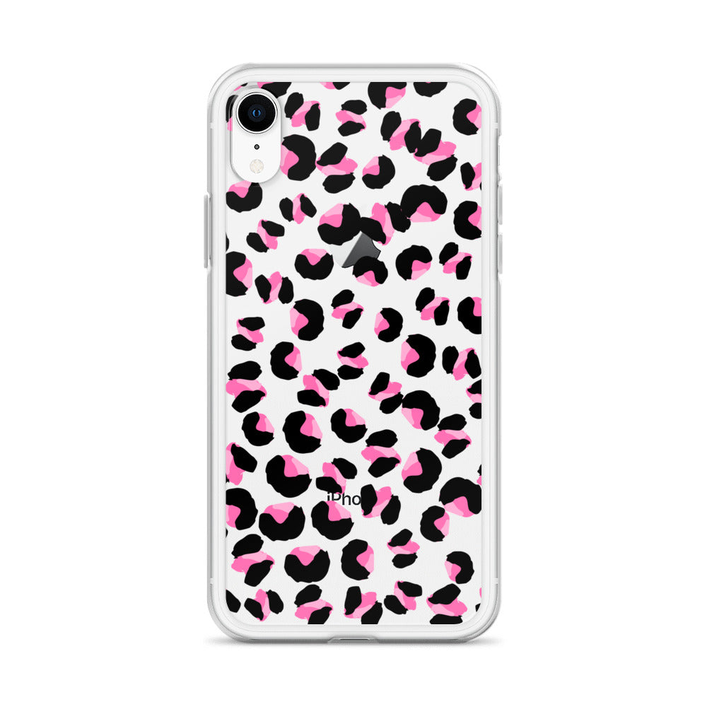 Pink and Black Animal Pattern iPhone Case - HypeSheriff