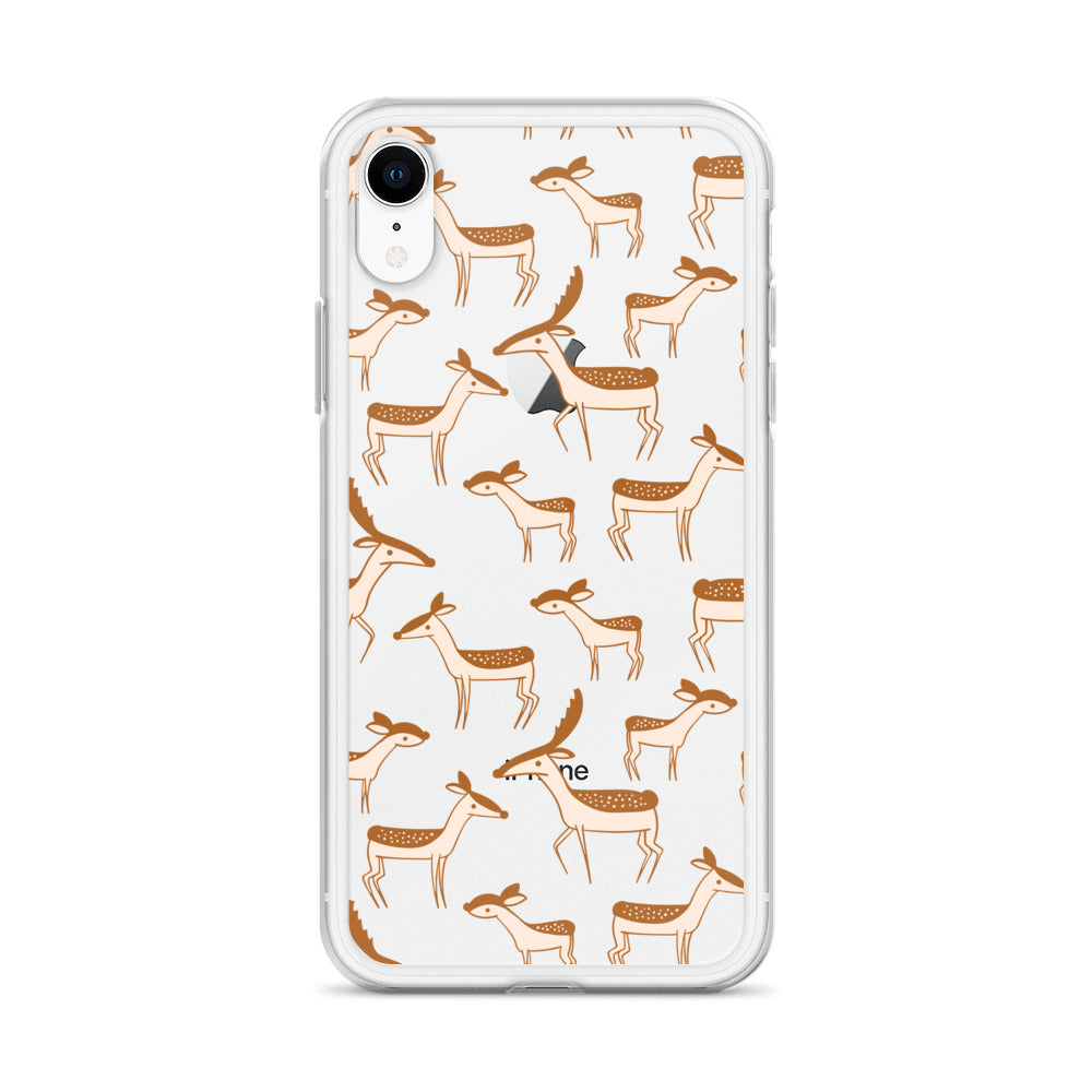 Forest Lover Deer Pattern iPhone Case - HypeSheriff