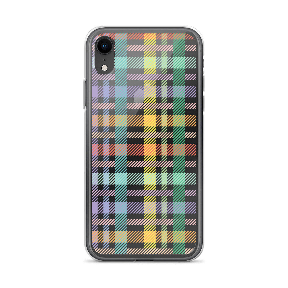 Gingham Check Plaid Pattern iPhone Case - HypeSheriff