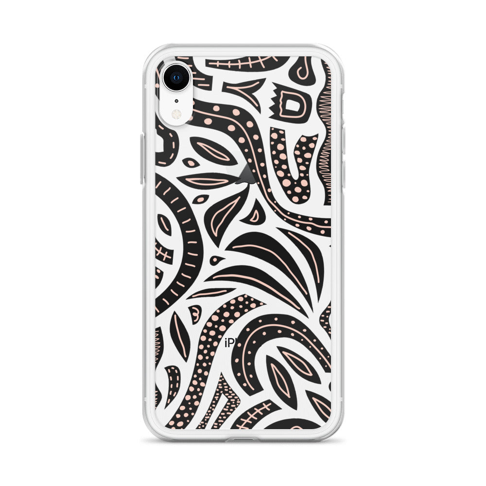 Abstract Etno Shapes iPhone Case