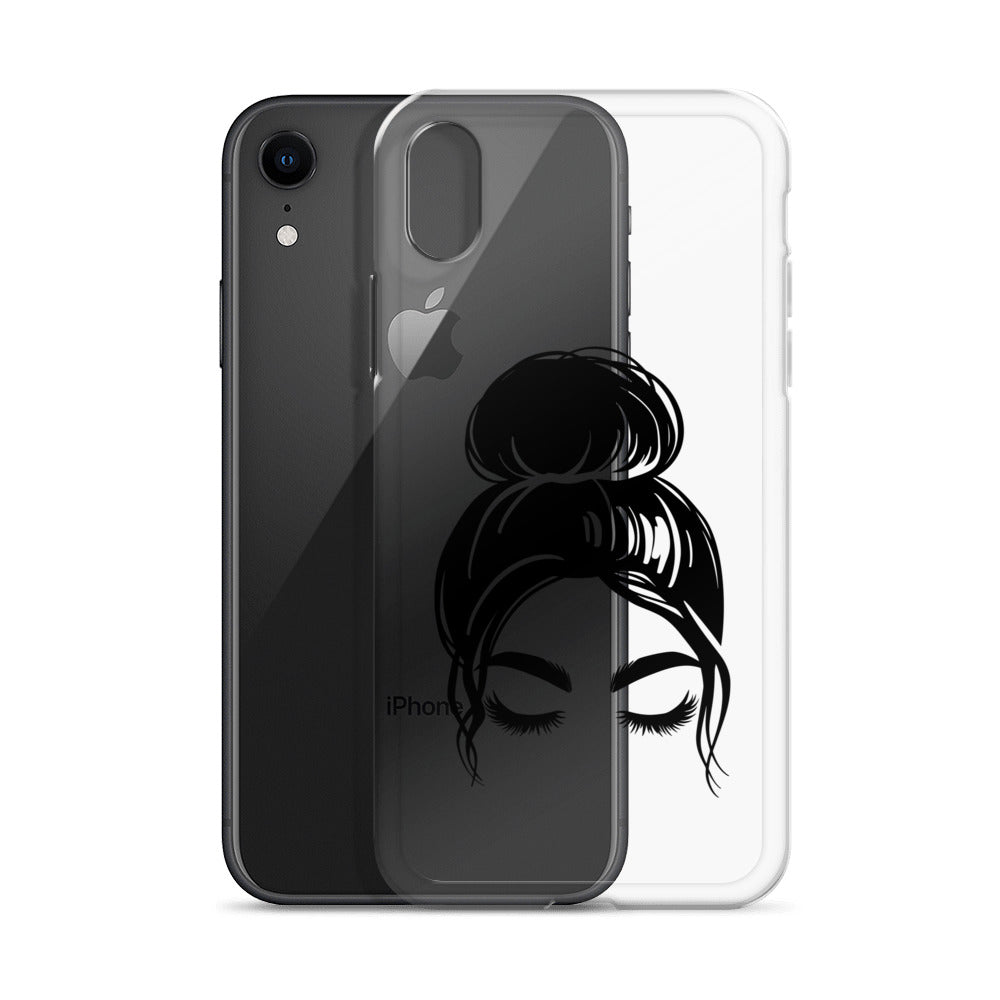 Woman Face Eyelashes iPhone Case - HypeSheriff
