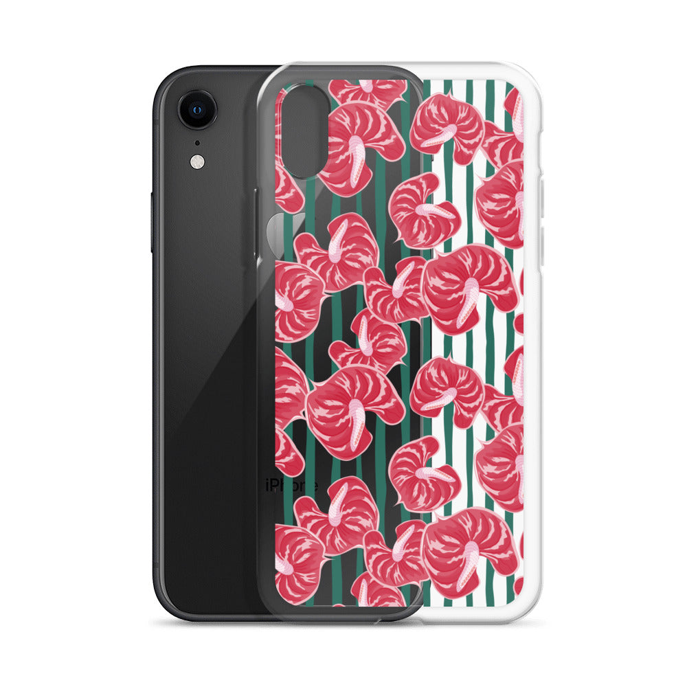 Pink Floral Eclectic iPhone Case - HypeSheriff