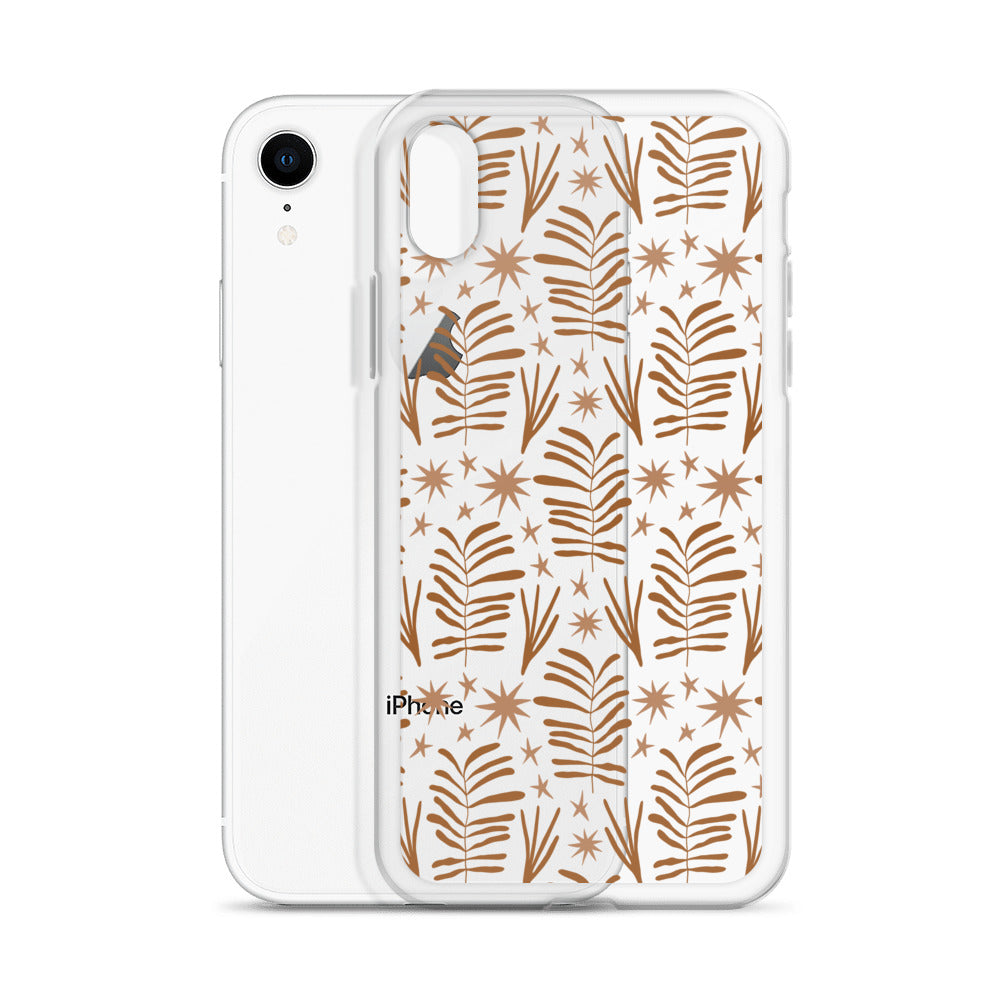 Beige Boho Floral iPhone Case - HypeSheriff
