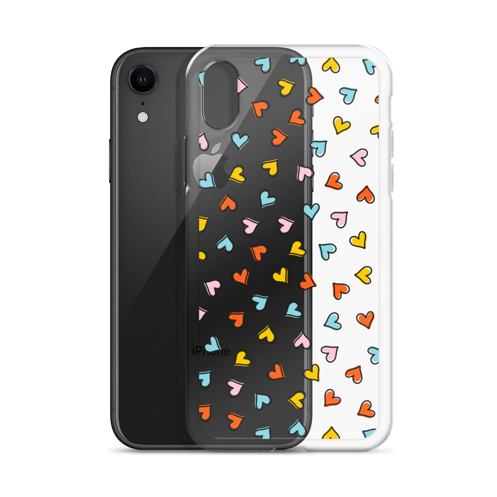 Colorful Minimalist Heart iPhone Case - HypeSheriff