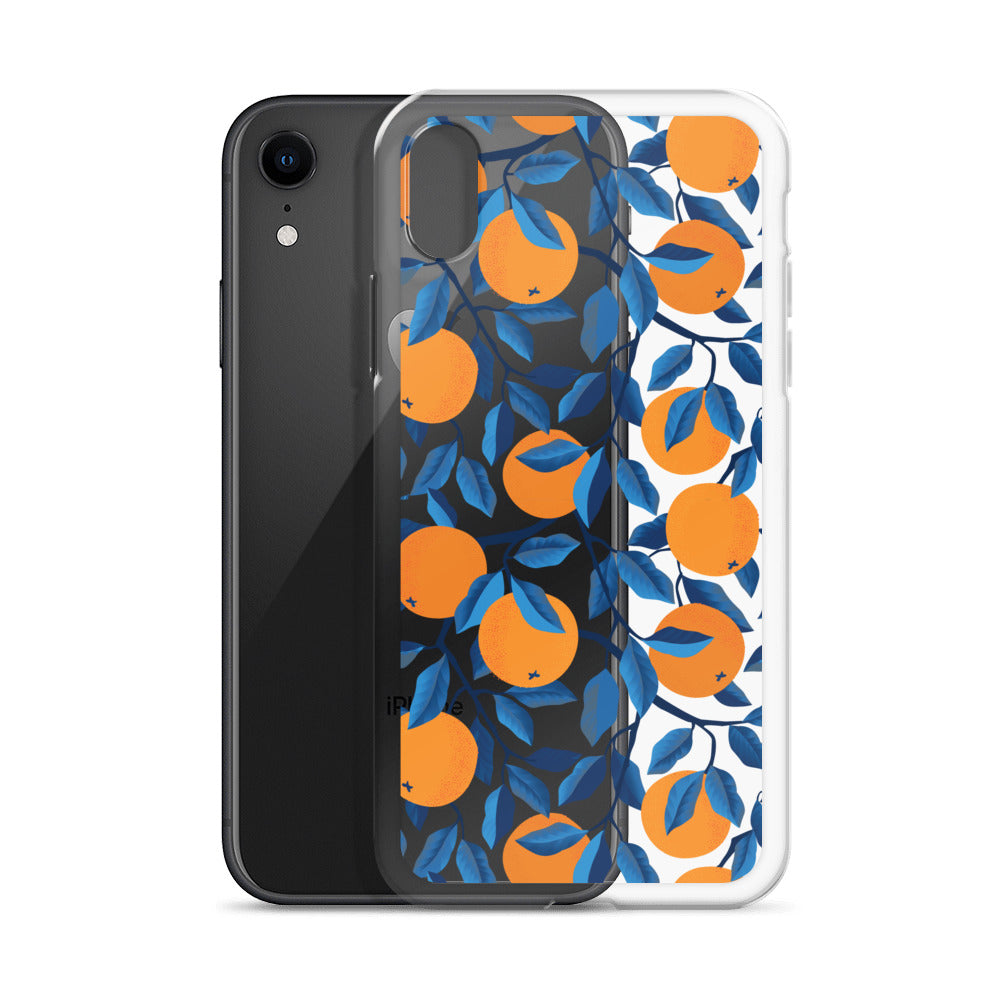 Italian Fruit Oranges Pattern iPhone Case - HypeSheriff