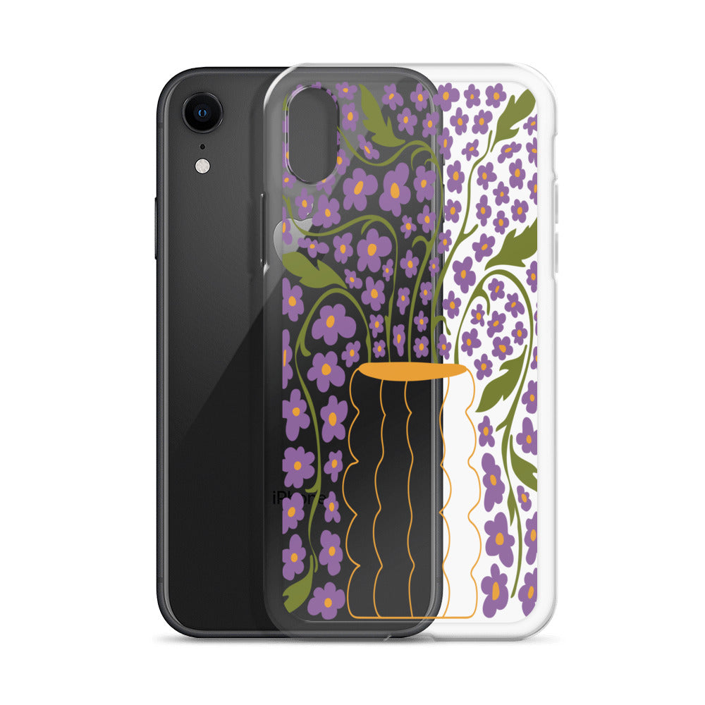 Modern Abstract Flowers iPhone Case - HypeSheriff