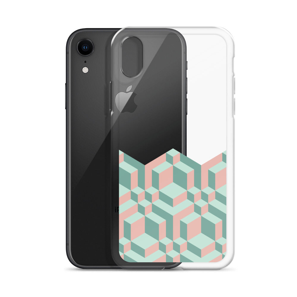 Pastel Retro Bauhaus iPhone Case - HypeSheriff