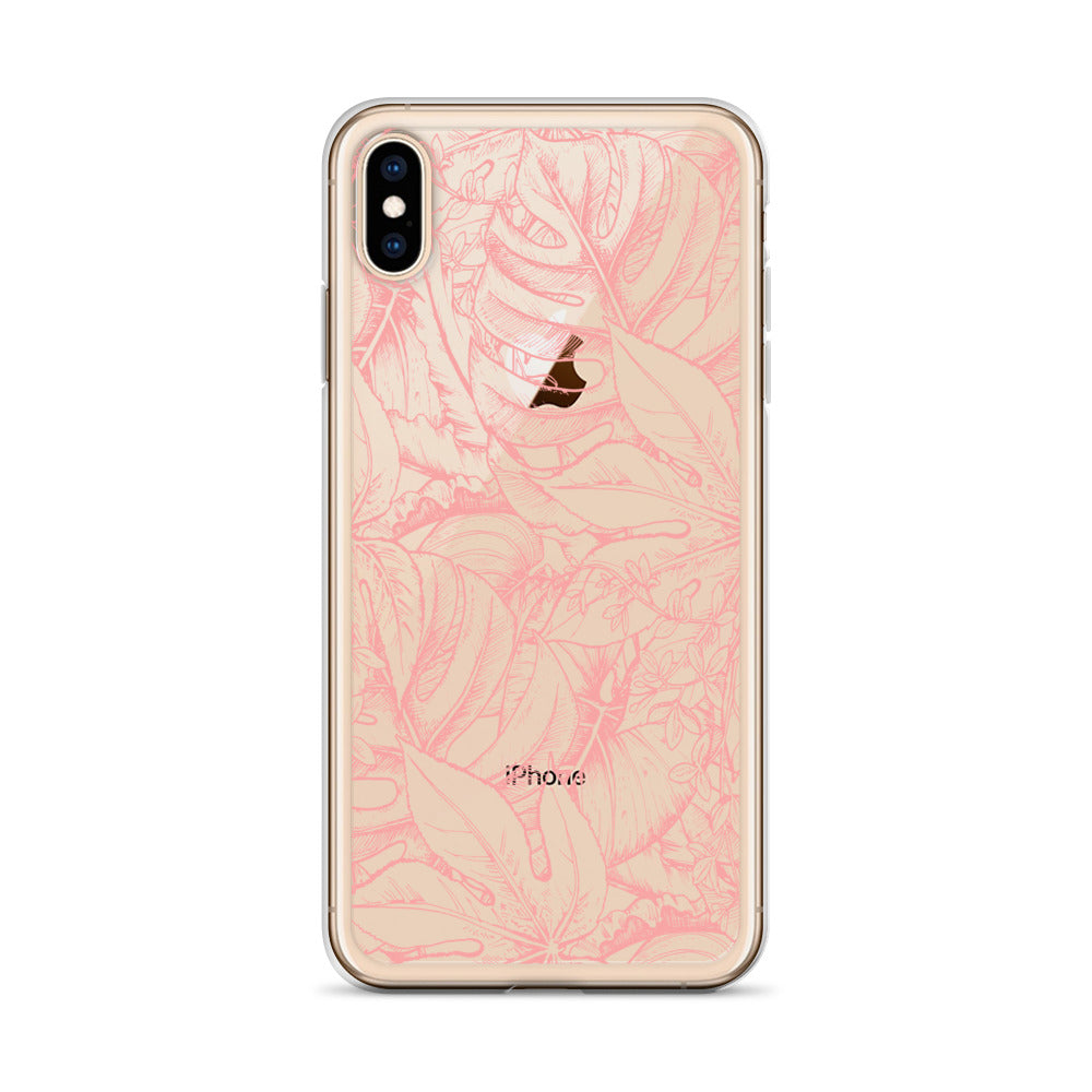 Pink Tropical Monstera iPhone Case - HypeSheriff