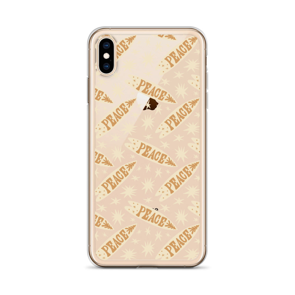 Surfing Camp Peace iPhone Case - HypeSheriff