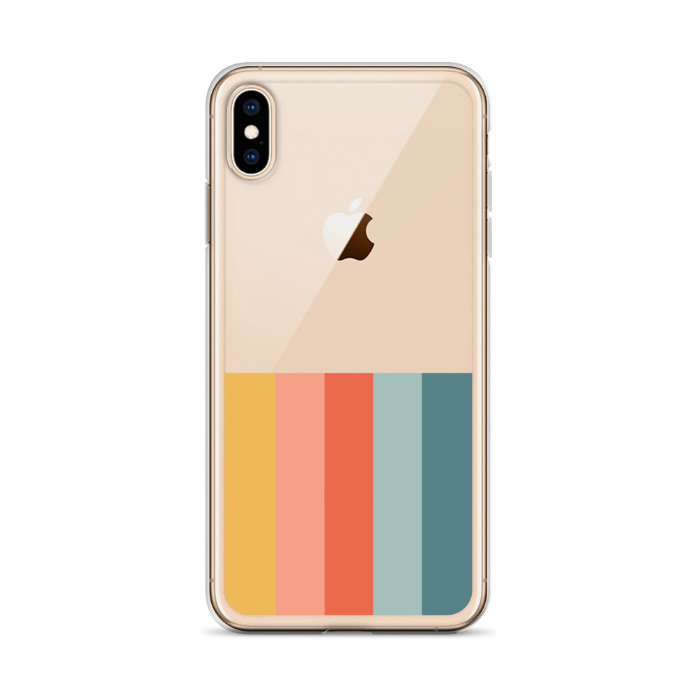 Retro Minimalist Colors iPhone Case - HypeSheriff
