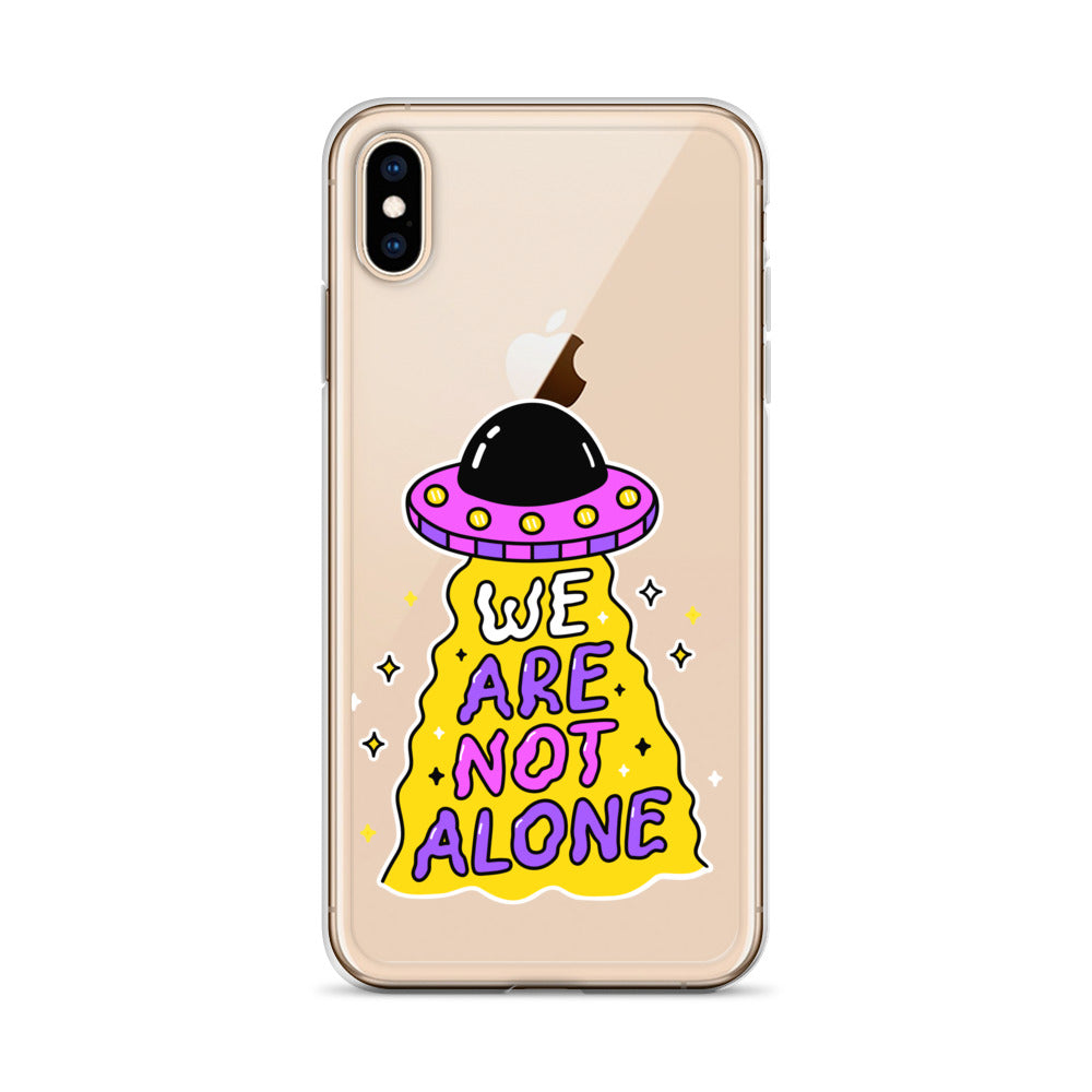 WE ARE NOT ALONE - funny ufo iPhone Case - HypeSheriff