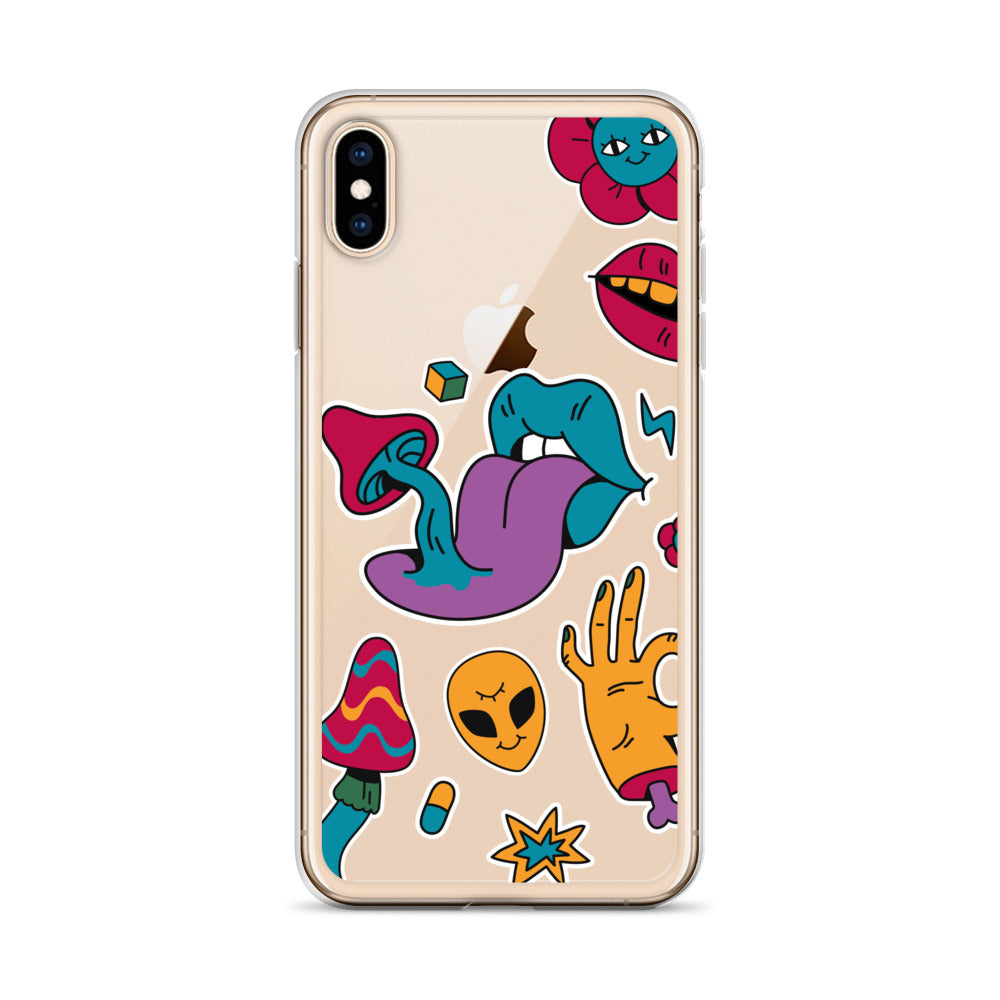 Shrooms and Aliens iPhone Case - HypeSheriff