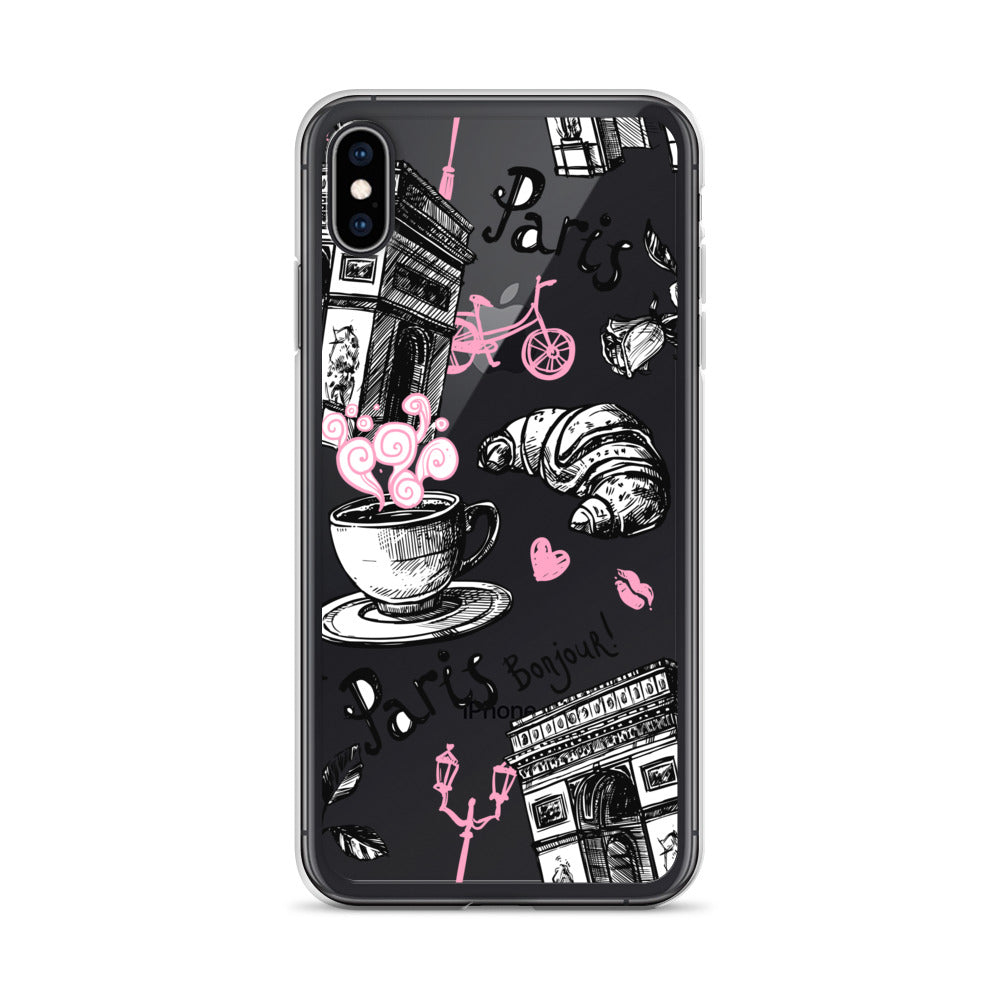 Paris Bonjour iPhone Case - HypeSheriff