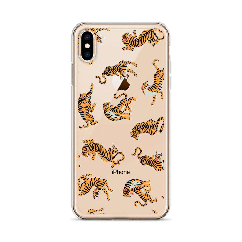 Leopard Pattern iPhone Clear Case - HypeSheriff