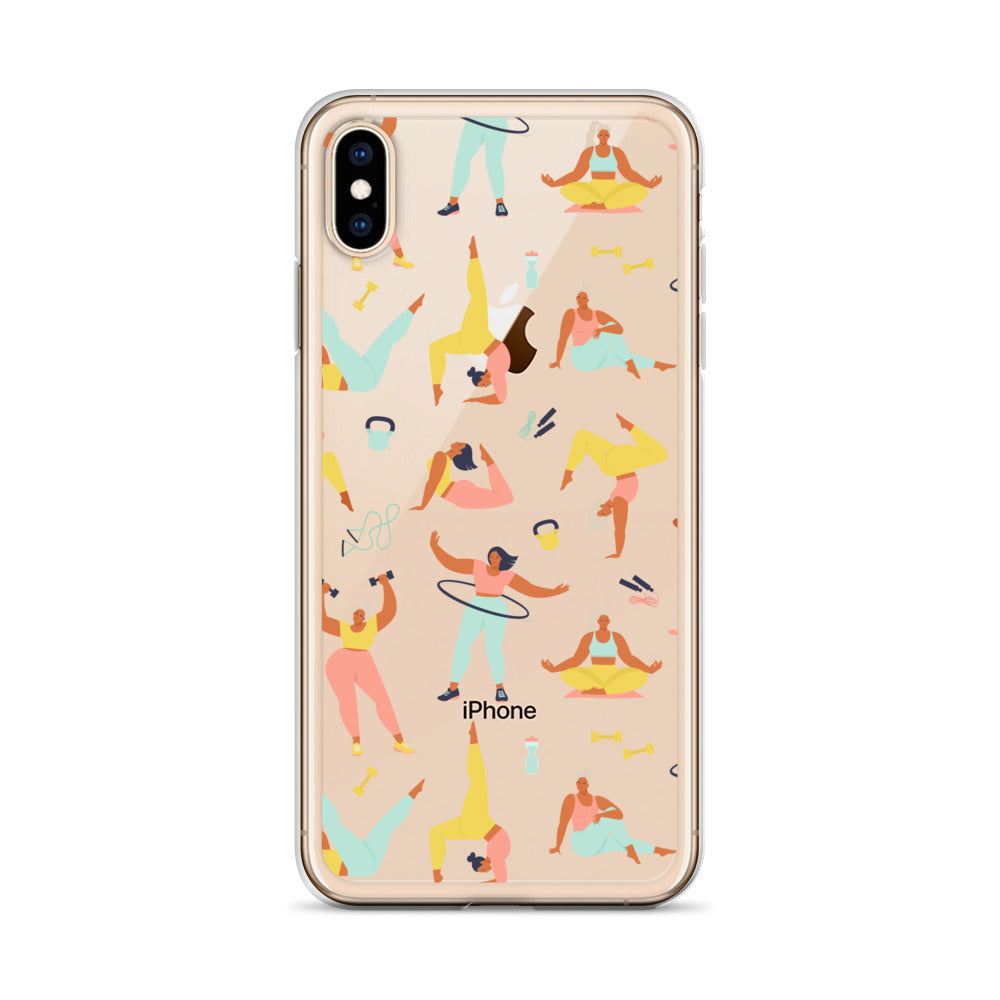 Yoga Sport Lover Pattern iPhone Case - HypeSheriff