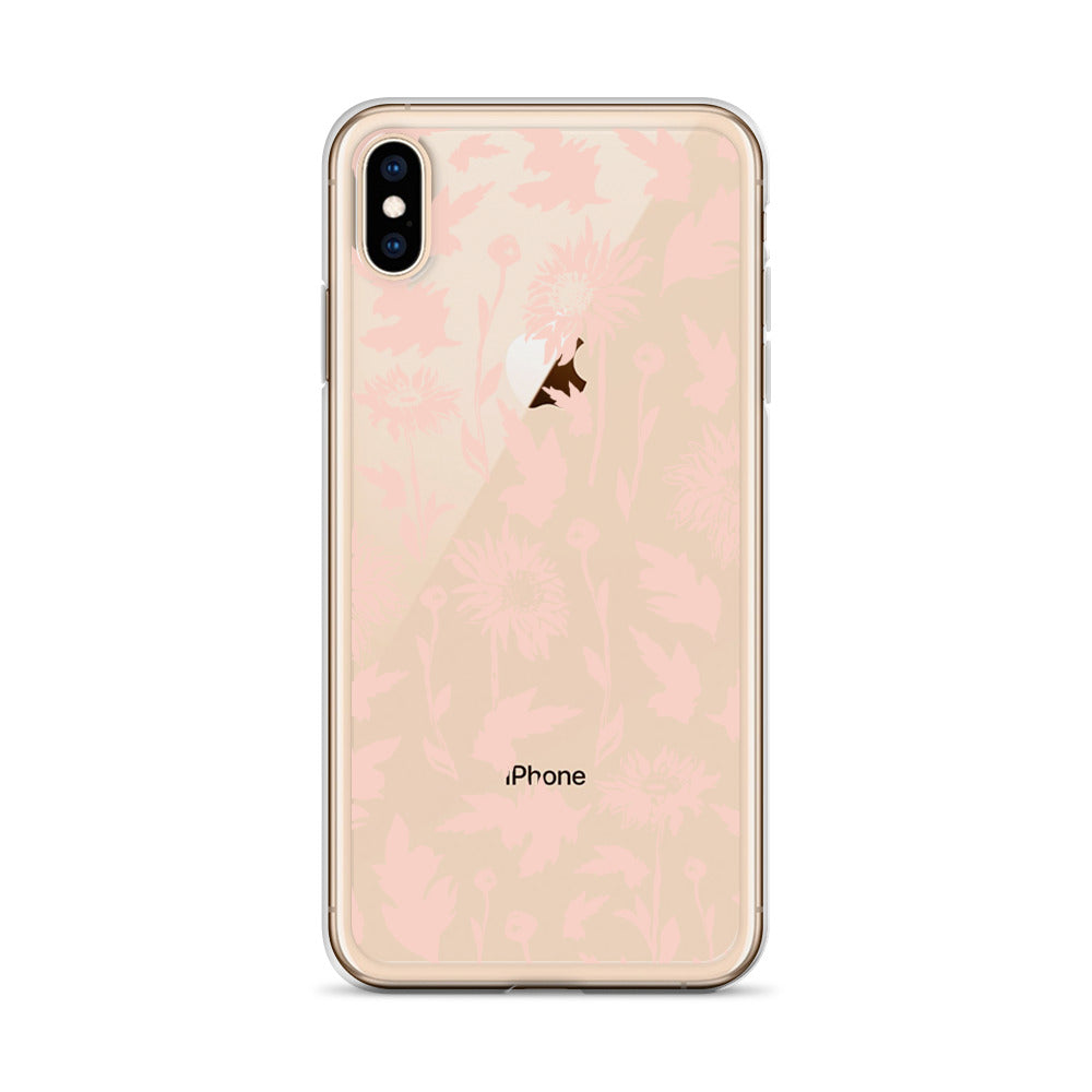 Pastel Pink Vintage Flowers iPhone Case - HypeSheriff