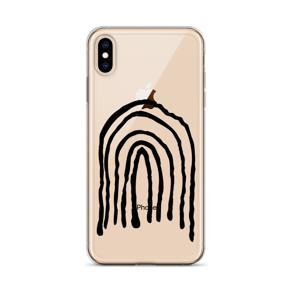 Black Ink Psychodelic Rainbow iPhone Case - HypeSheriff