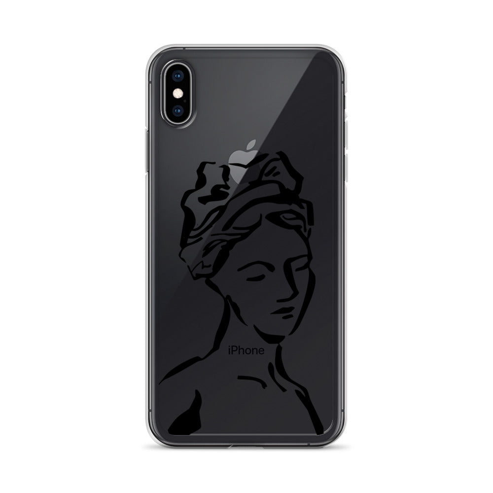 Carmen, Line Art Woman iPhone Case - HypeSheriff