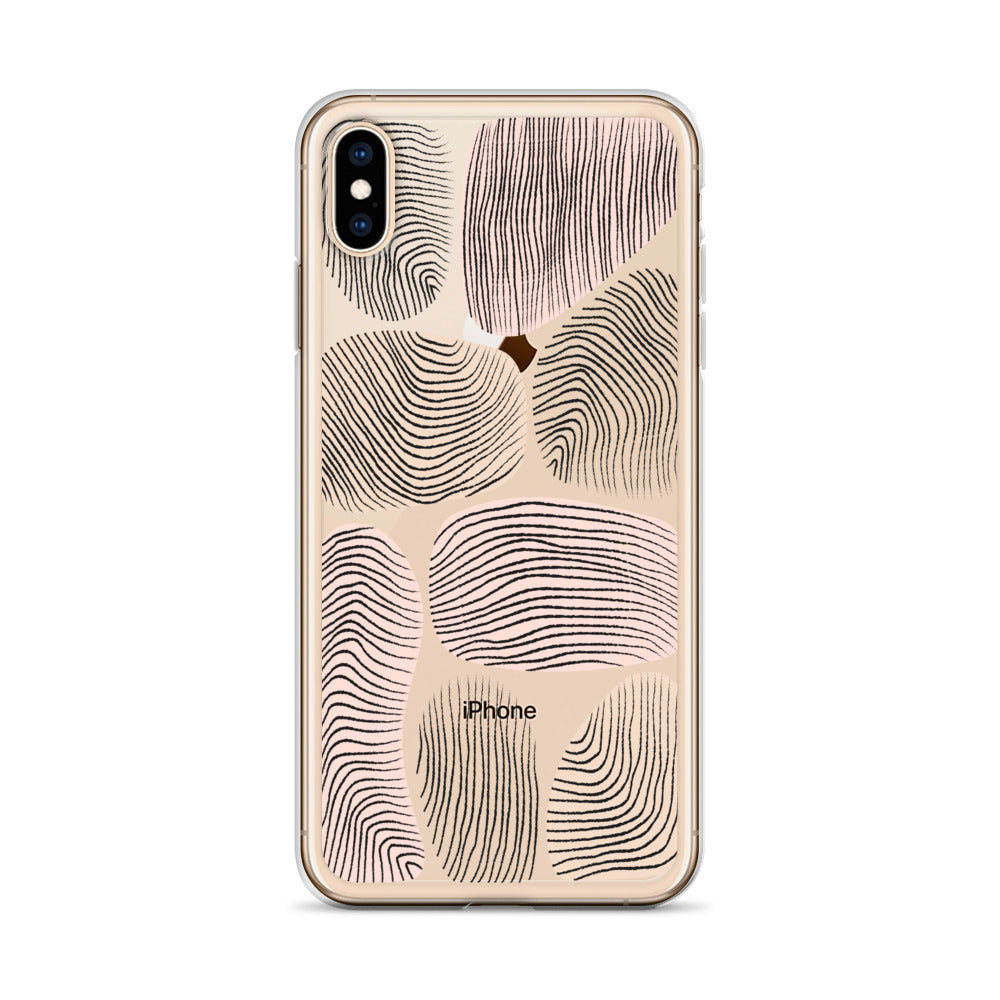 Neutral Beige Modern Pattern iPhone Case - HypeSheriff