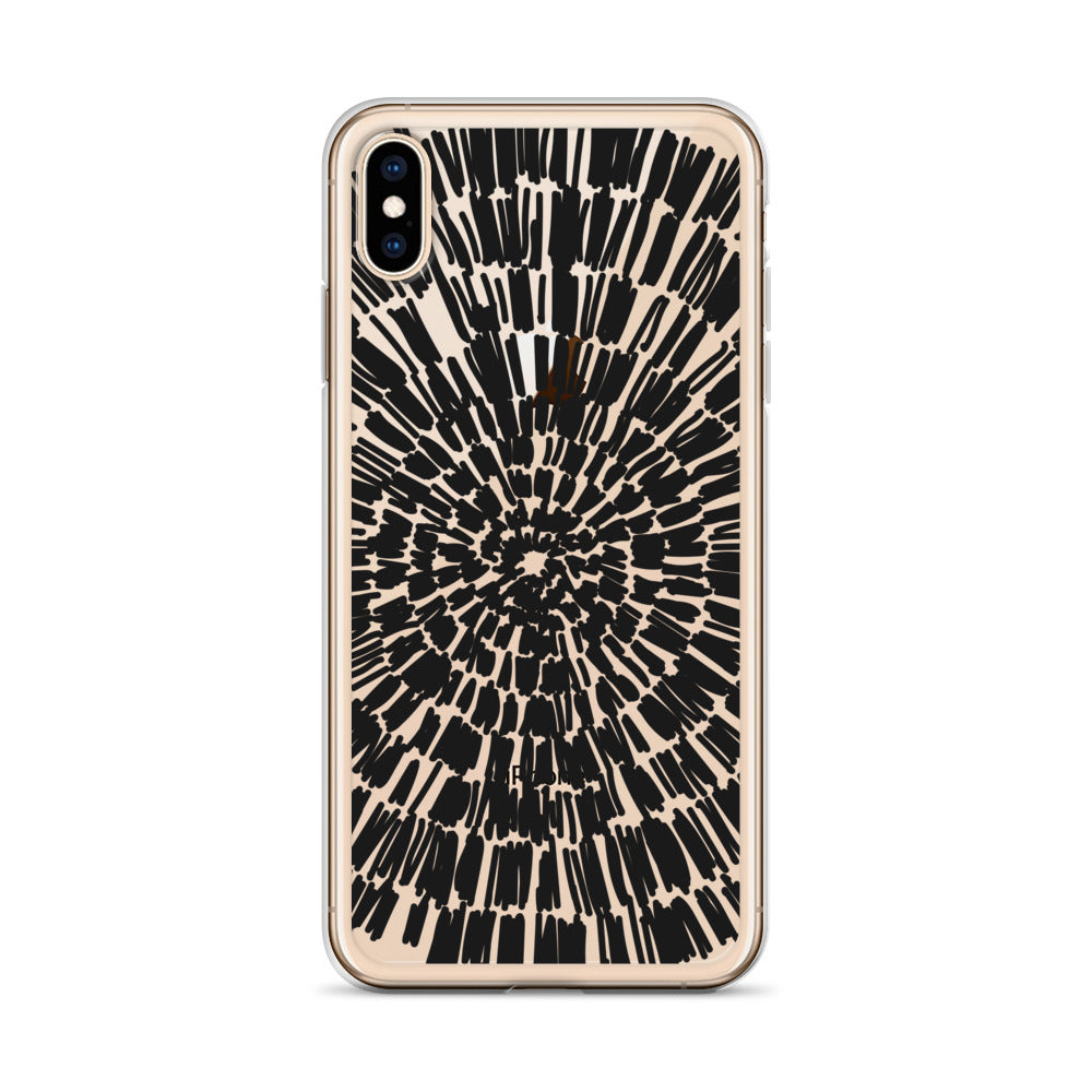 Black Abstract Composition iPhone Case - HypeSheriff