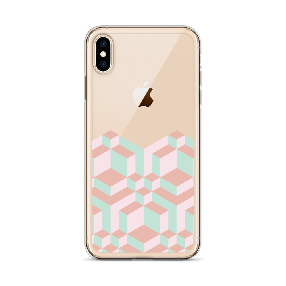 Geometric Pastel Bauhaus iPhone Case - HypeSheriff