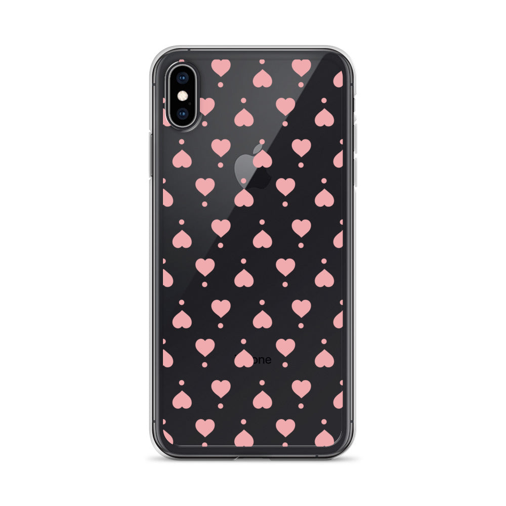 Cute Pink Heart Pattern For Girl iPhone Case - HypeSheriff
