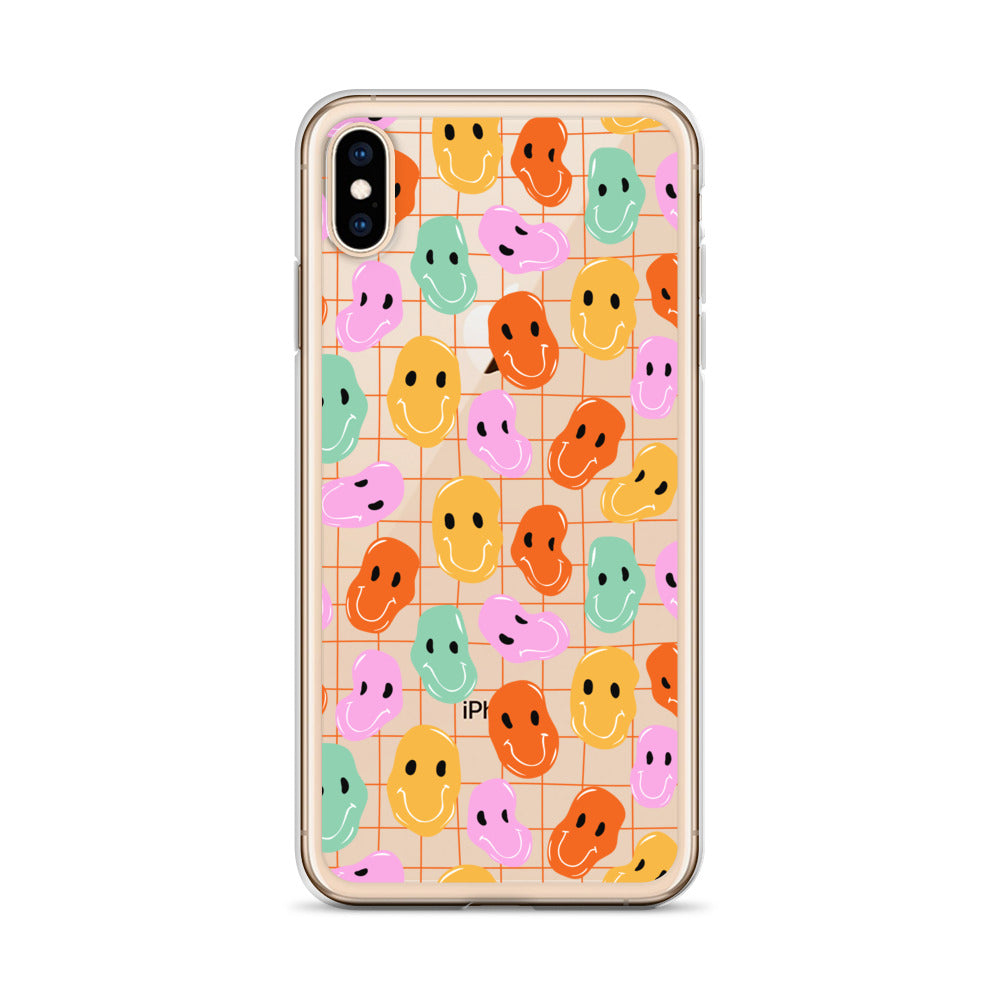 Colorful Distorted Faces iPhone Case - HypeSheriff