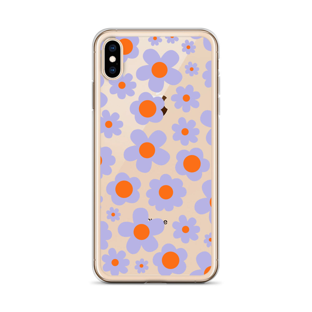 Violet Hippie 50s 60s 70s Floral iPhone Case - HypeSheriff