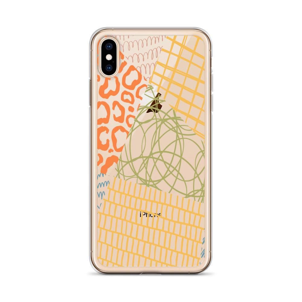 Abstract Scandinavian Clear iPhone Case - HypeSheriff