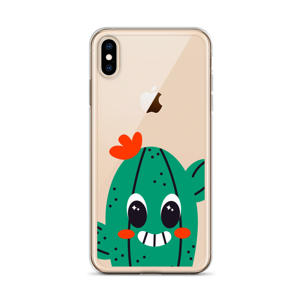 Cute Funny Cartoon Cactus iPhone Case - HypeSheriff