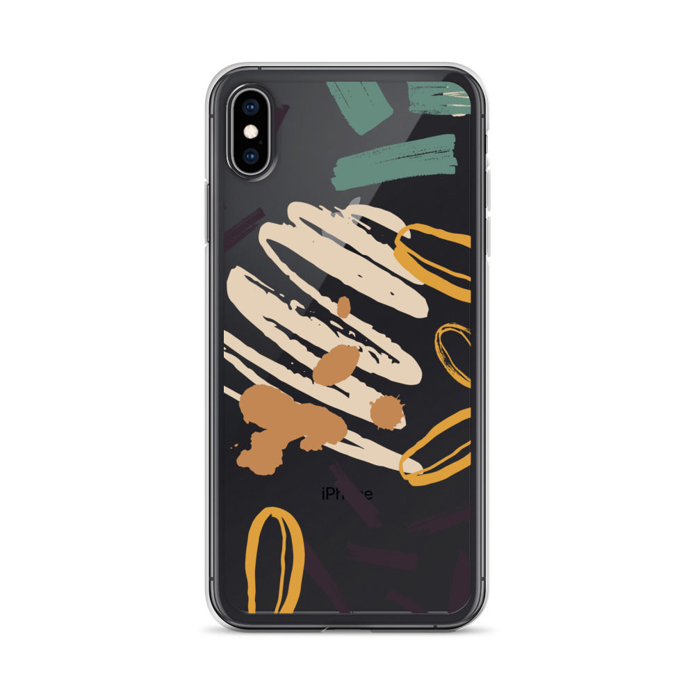 Abstract Painting Clear iPhone Case - HypeSheriff