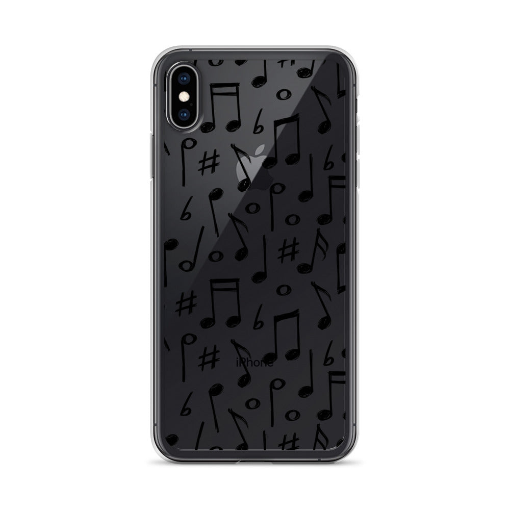 Jazz Music Notes Pattern iPhone Case - HypeSheriff